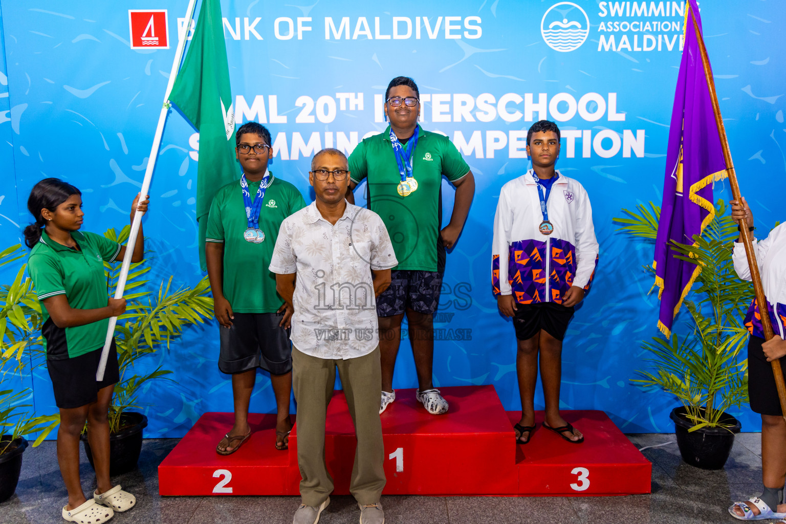 Day 5 of 20th Inter-school Swimming Competition 2024 held in Hulhumale', Maldives on Wednesday, 16th October 2024. Photos: Nausham Waheed / images.mv