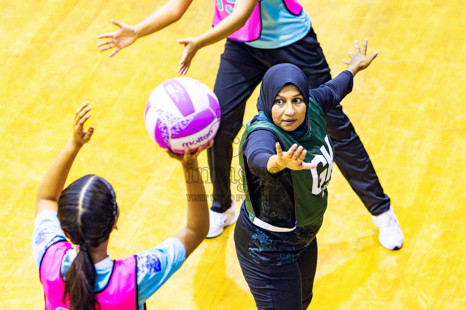 Xenith Sports Club vs MV Netters in Day 10 of National Netball Tournament 2025 held in Social Center at Male', Maldives on Tuesday, 27th May 2025. Photos: Nausham Waheed / images.mv