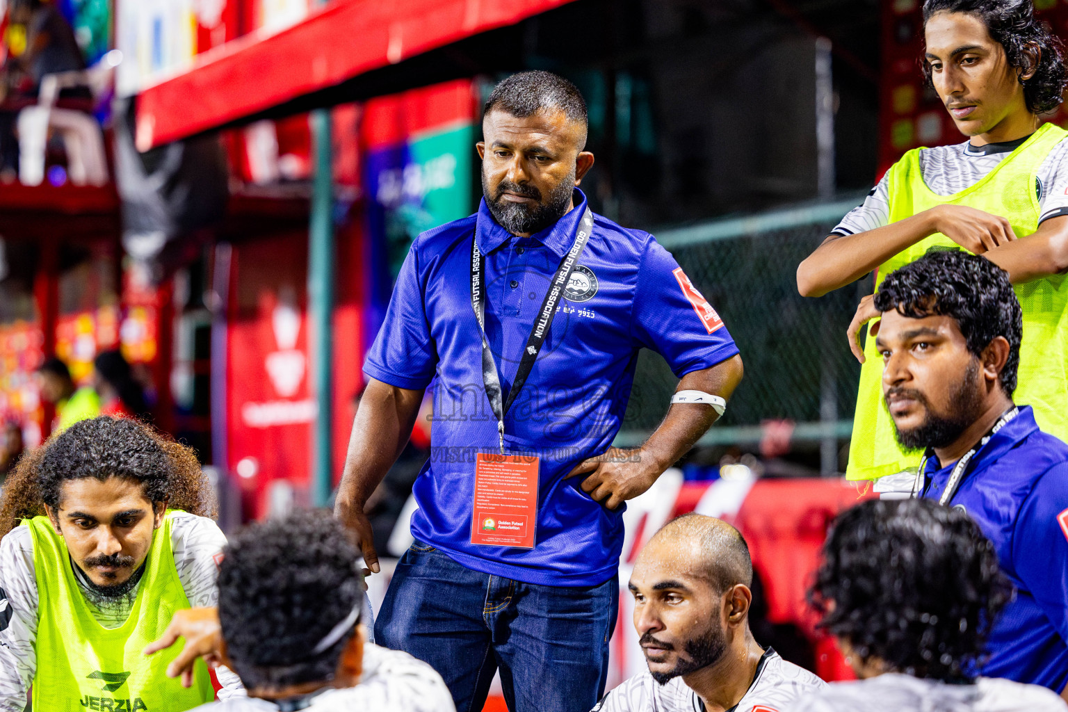 GDh Madaveli VS GDh Thinadhoo in Day 7 of Golden Futsal Challenge 2025 was held on Saturday, 11th January 2025, in Hulhumale', Maldives Photos: Nausham Waheed / images.mv