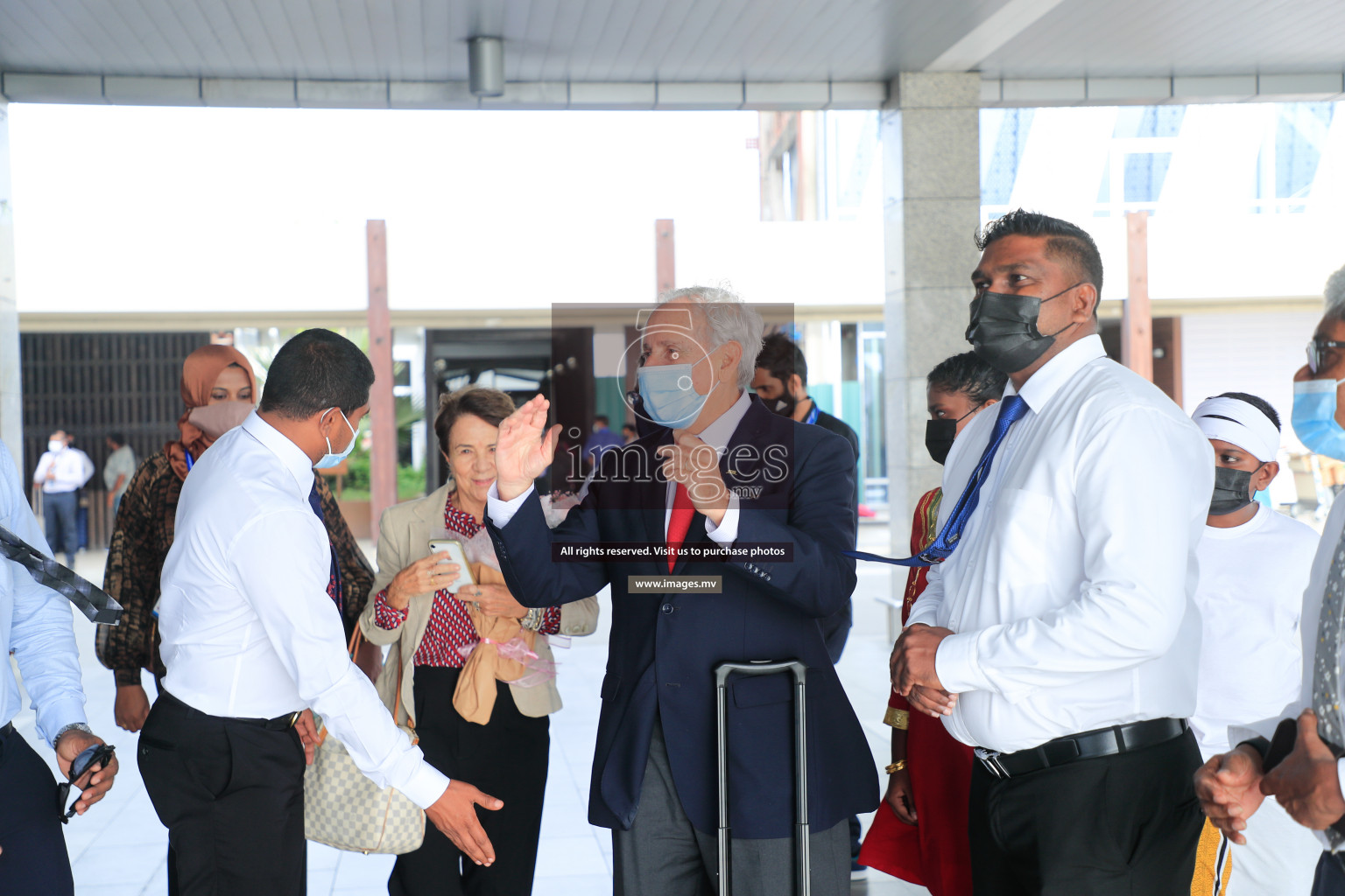 Volleyball Federation President Arrival in Velana International Airport