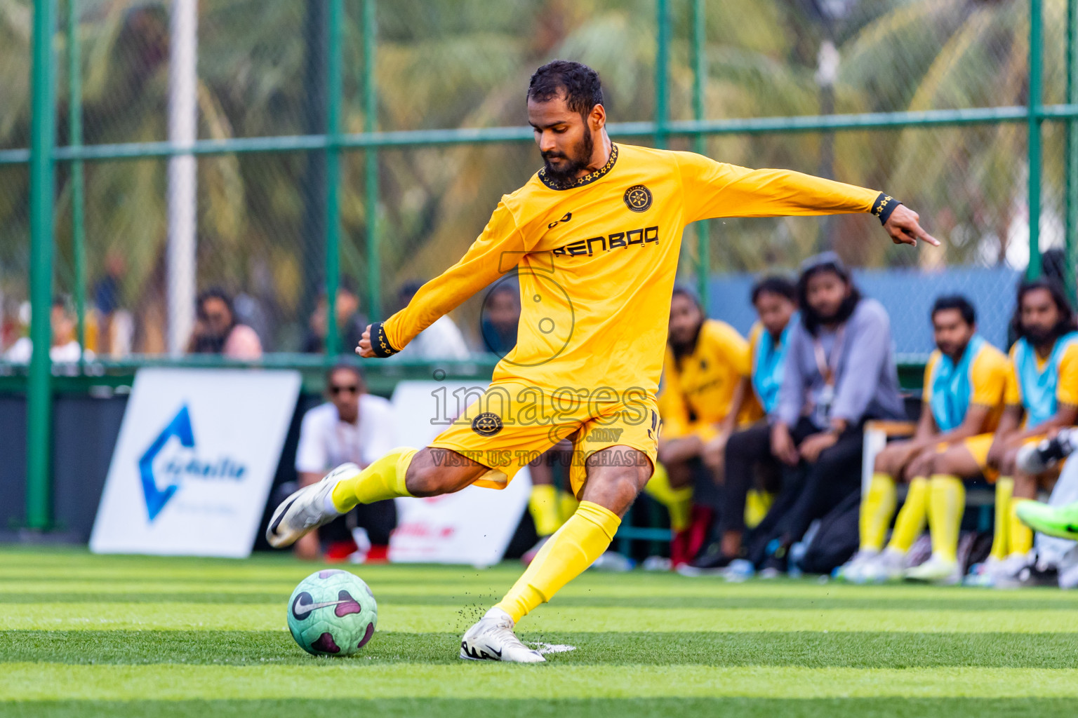 The One vs Fasthari SC in Day 15 of BG Futsal Challenge 2024 was held on Tuesday, 26th March 2024, in Male', Maldives Photos: Nausham Waheed / images.mv