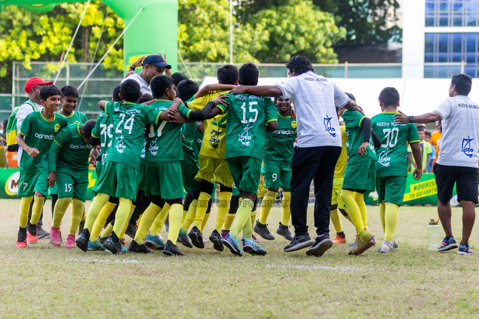 Day 4 of MILO Academy Championship 2024 - U12 was held at Henveiru Grounds in Male', Maldives on Sunday, 7th July 2024. Photos: Nausham Waheed / images.mv