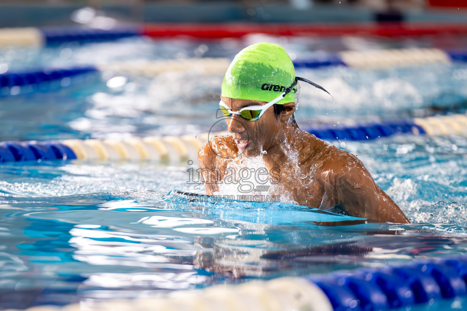 Day 2 of 20th BML Inter-school Swimming Competition 2024 held in Hulhumale', Maldives on Sunday, 13th October 2024. Photos: Ismail Thoriq / images.mv