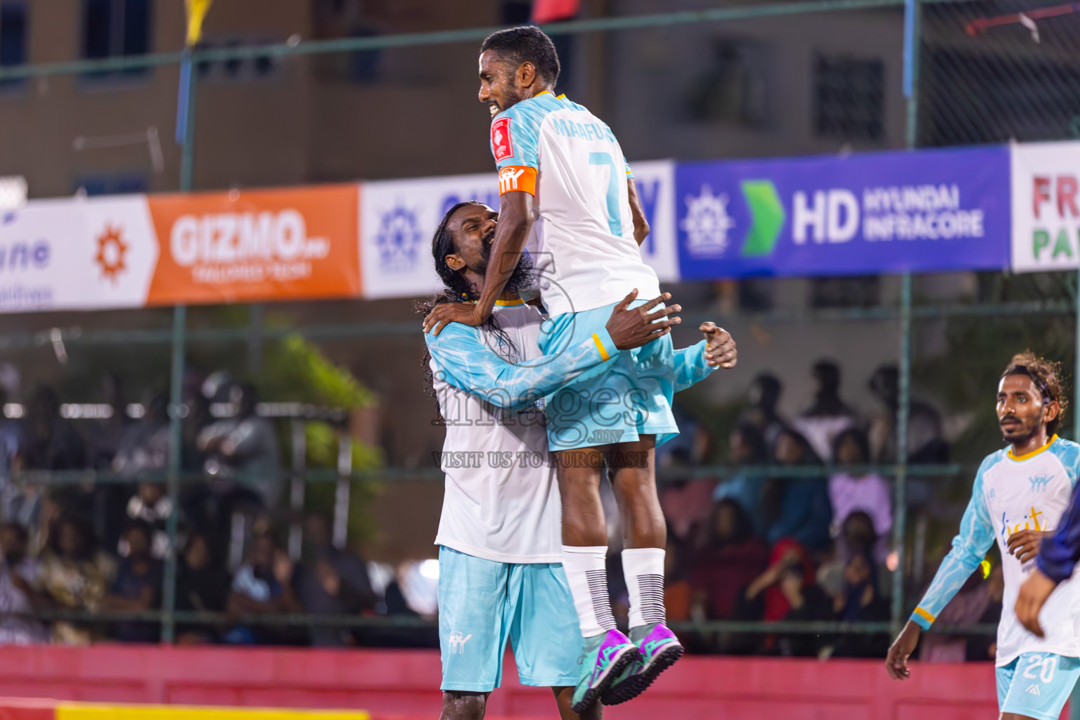 K Maafushi vs K Gulhi in Day 22 of Golden Futsal Challenge 2024 was held on Monday , 5th February 2024 in Hulhumale', Maldives
Photos: Ismail Thoriq / images.mv