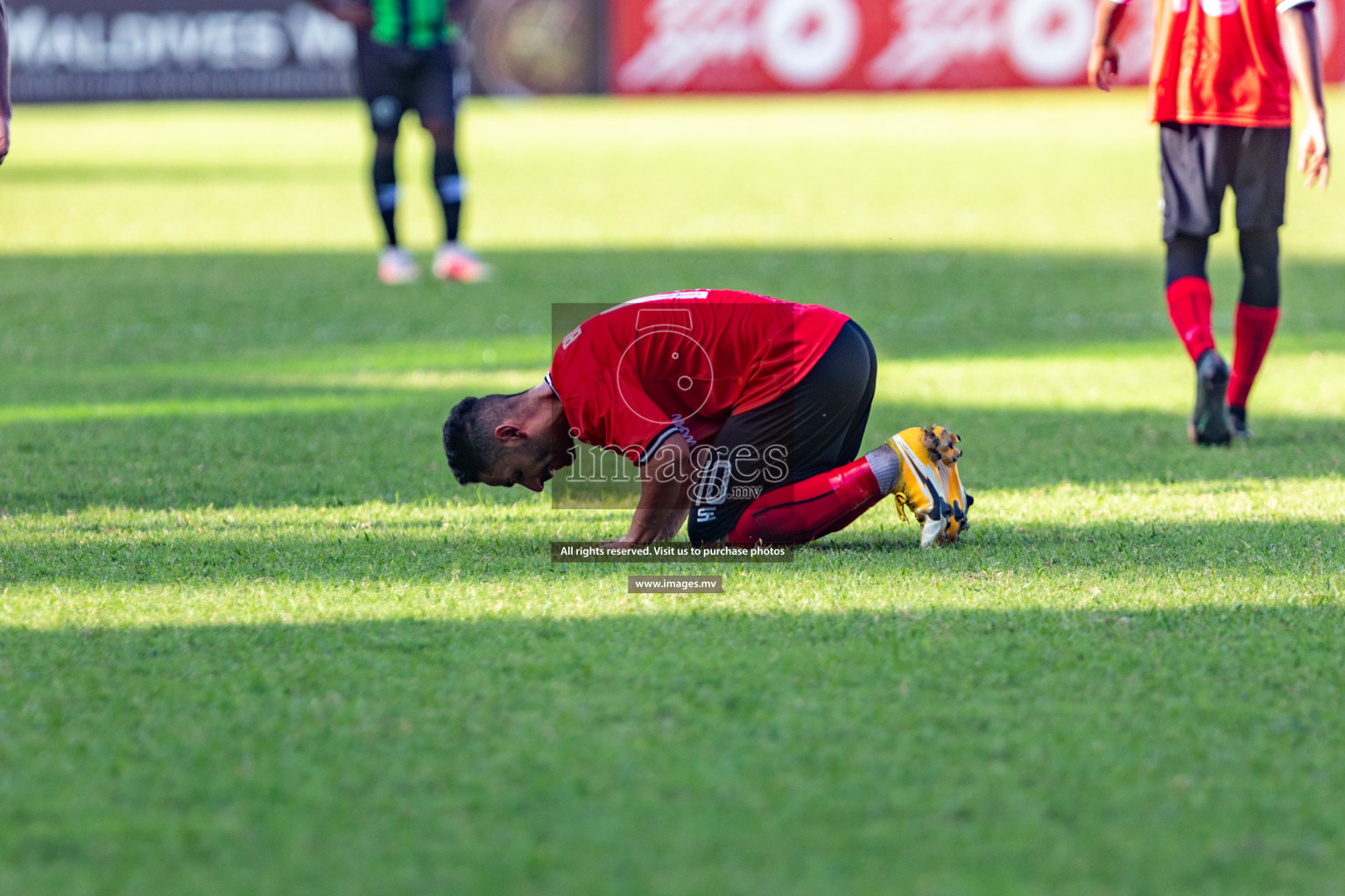 Biss Buru Sports vs JJ Sports Club  in 2nd Division 2022 on 14th July 2022, held in National Football Stadium, Male', Maldives Photos: Hassan Simah / Images.mv