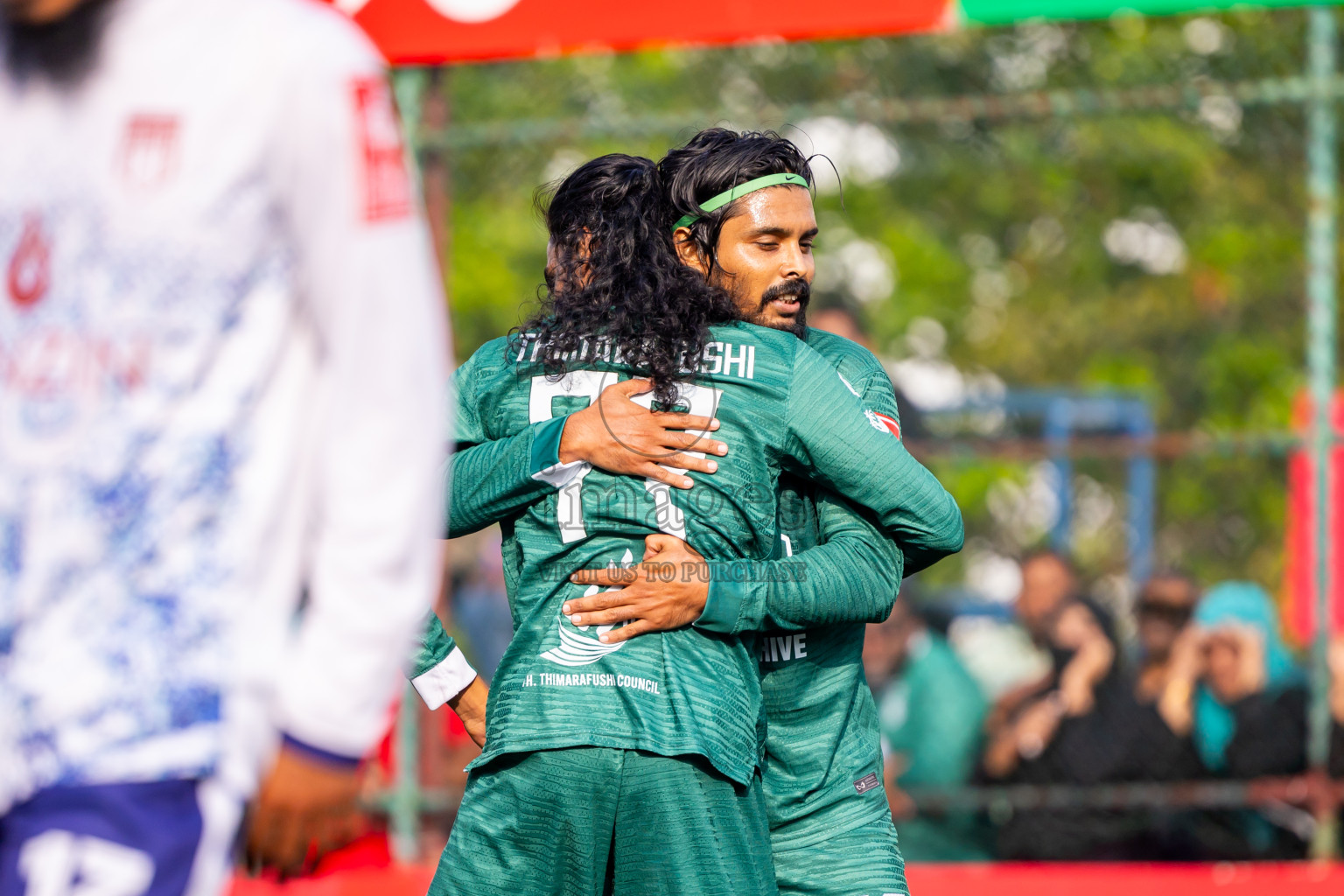 Th Thimarafushi vs Th Vilufushi in Day 14 of Golden Futsal Challenge 2025 was held on Saturday, 18th January 2025, in Hulhumale', Maldives. Photos: Nausham Waheed / images.mv