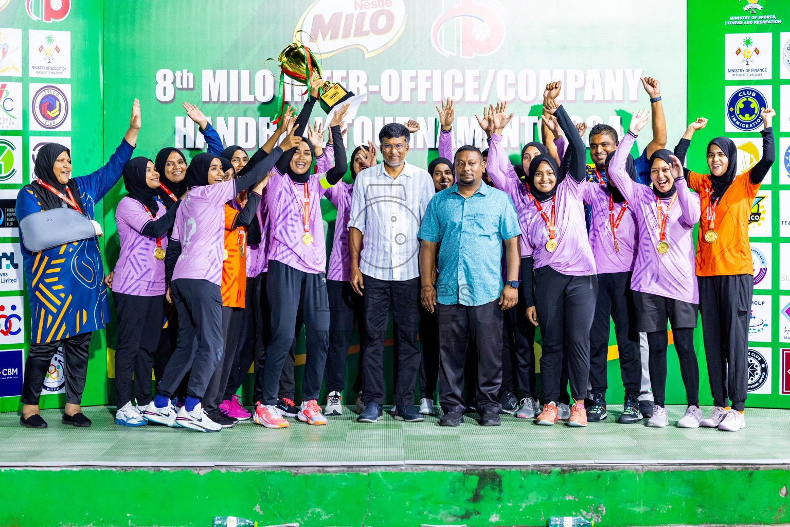 2nd Division Final of 8th Inter-Office/Company Handball Tournament 2024, held in Handball ground, Male', Maldives on Tuesday, 17th September 2024 Photos: Nausham Waheed/ Images.mv