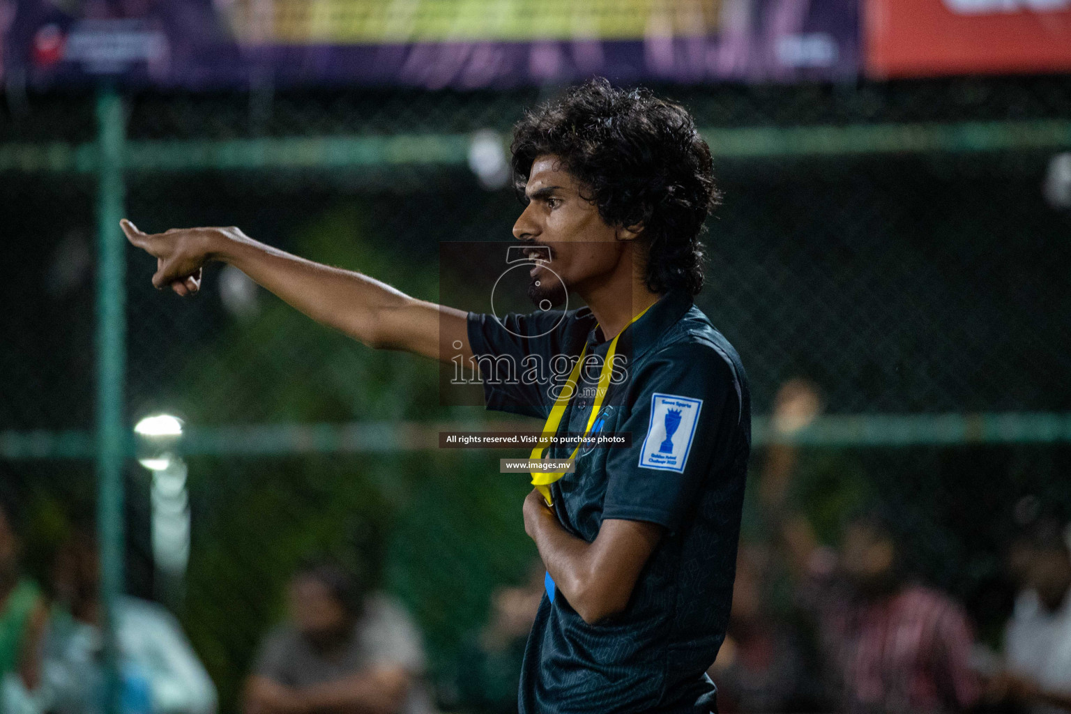 R. Alifushi vs R. Innamaadhoo in Day 7 of Golden Futsal Challenge 2023 on 11 February 2023 in Hulhumale, Male, Maldives