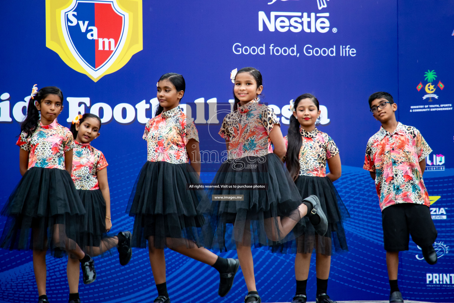 Draw Ceremony of Nestle' Kids Football Fiesta 2023 held in Artificial Beach, Male', Maldives on Saturday, 7th October 2023