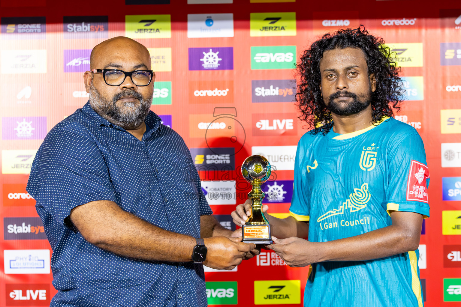 L Maavah VS L Gan in Day 8 of Golden Futsal Challenge 2025 was held on Sunday, 12th January 2025, in Hulhumale', Maldives
Photos: Ismail Thoriq / images.mv
