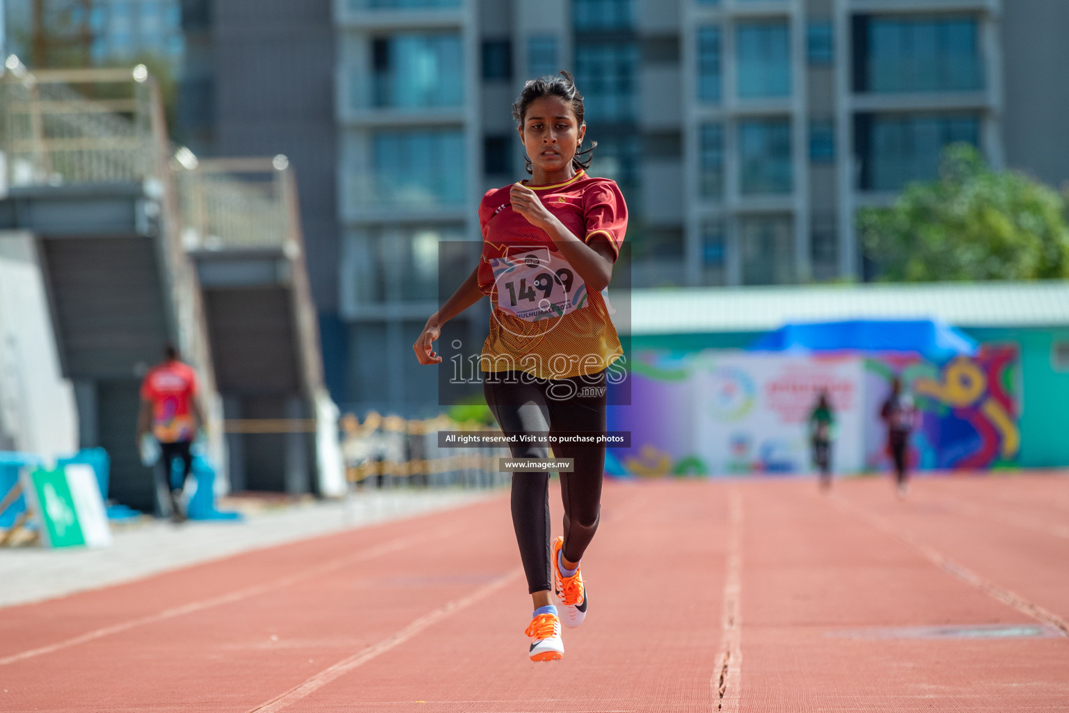 Day two of Inter School Athletics Championship 2023 was held at Hulhumale' Running Track at Hulhumale', Maldives on Sunday, 15th May 2023. Photos: Nausham Waheed / images.mv