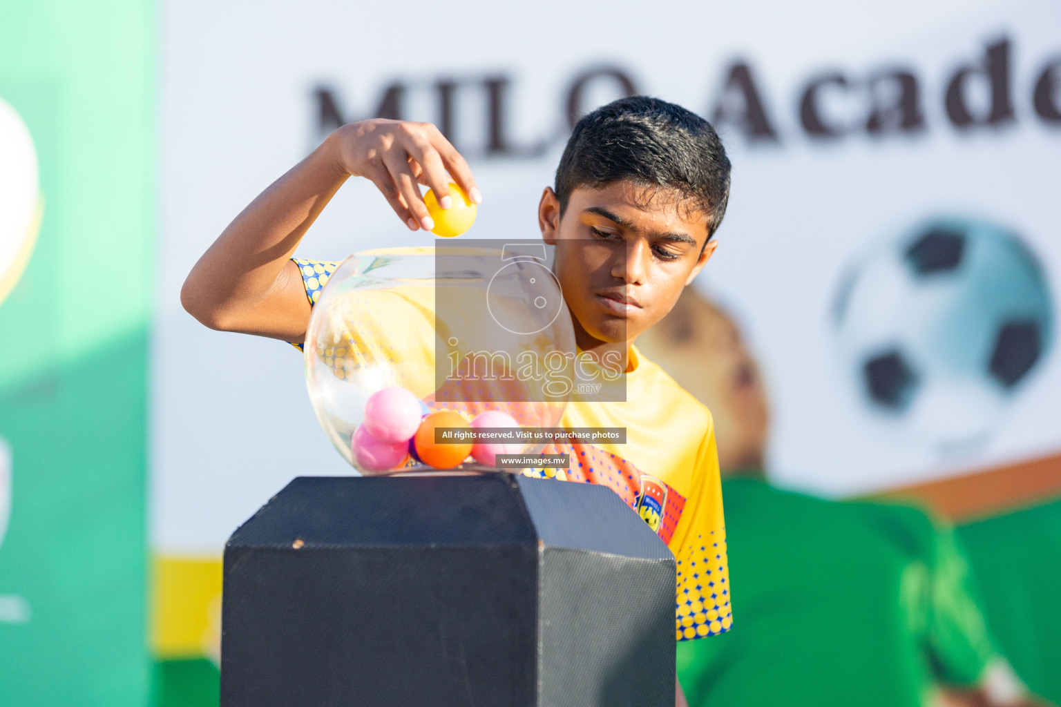 Draw Ceremony of Milo Academy Championship U12 held in Male, Maldives, on Saturday, 12th August 2023 Photos: Nausham Waheed / images.mv