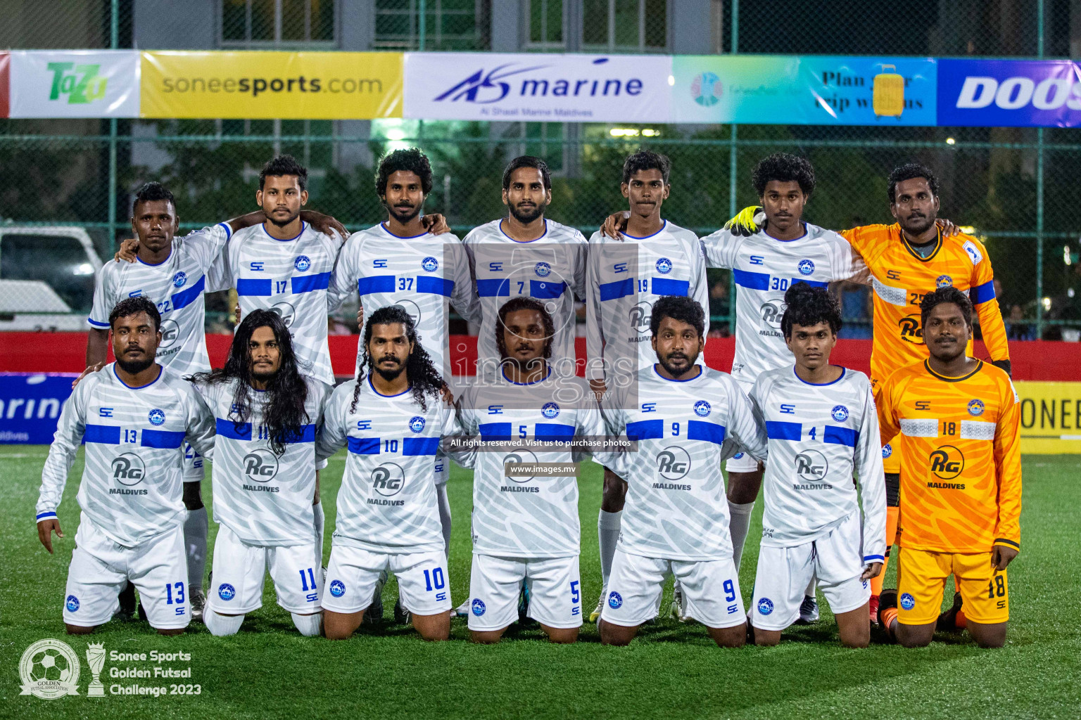 Th. Gaadhiffushi vs Th. Veymandoo in Day 4 of Golden Futsal Challenge 2023 on 08 February 2023 in Hulhumale, Male, Maldives