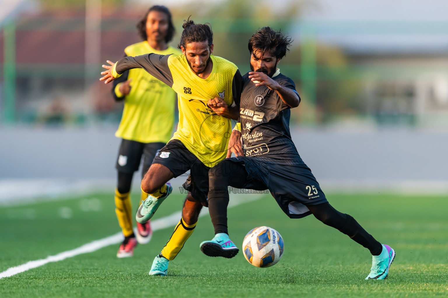 Kanmathi Juniors vs JT Sports from Manadhoo Council Cup 2024 in N Manadhoo Maldives on Wednesday, 21st February 2023. Photos: Nausham Waheed / images.mv