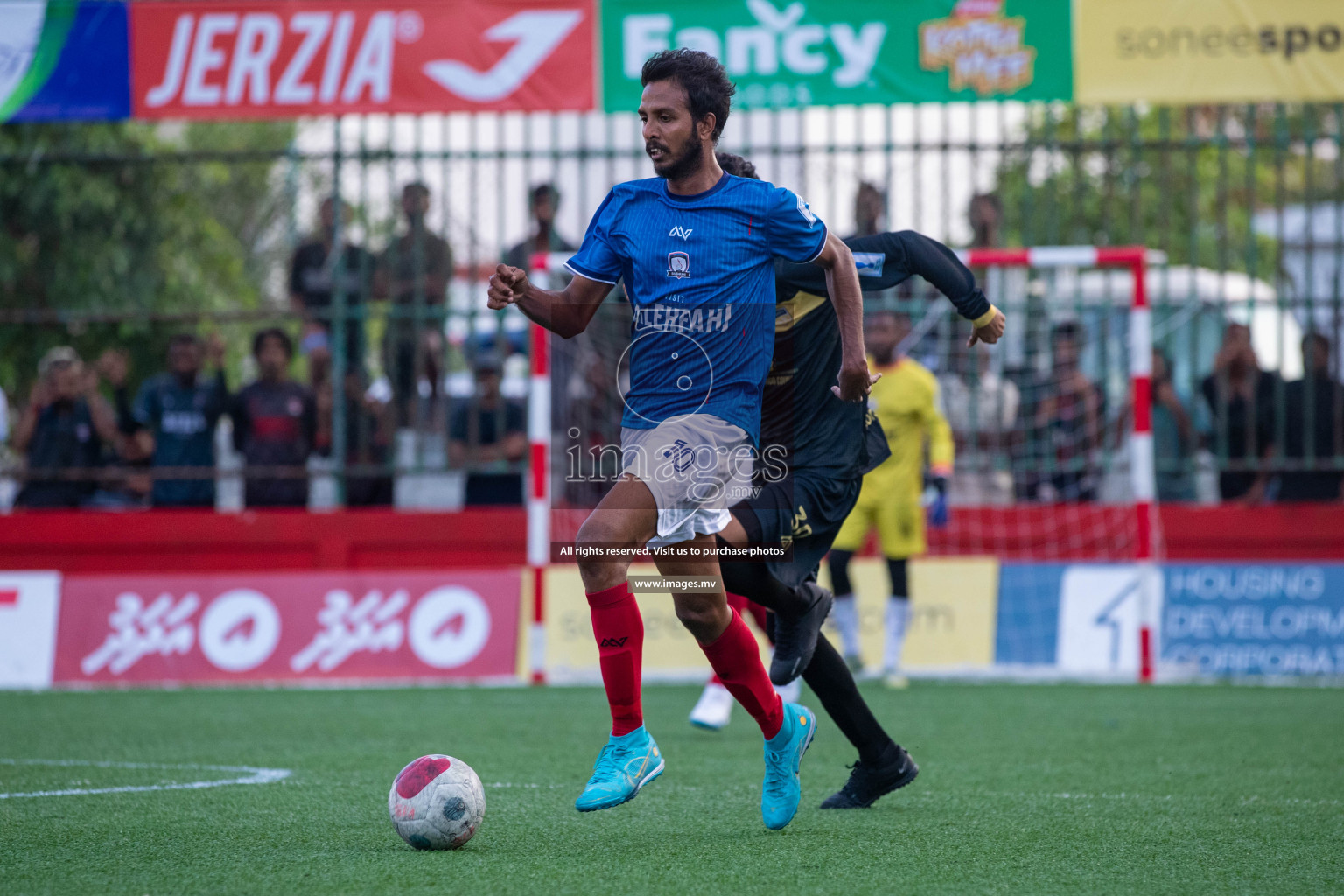 SH. Bilehfahi vs SH. Milandhoo in Day 7 of Golden Futsal Challenge 2023 on 11 February 2023 in Hulhumale, Male, Maldives