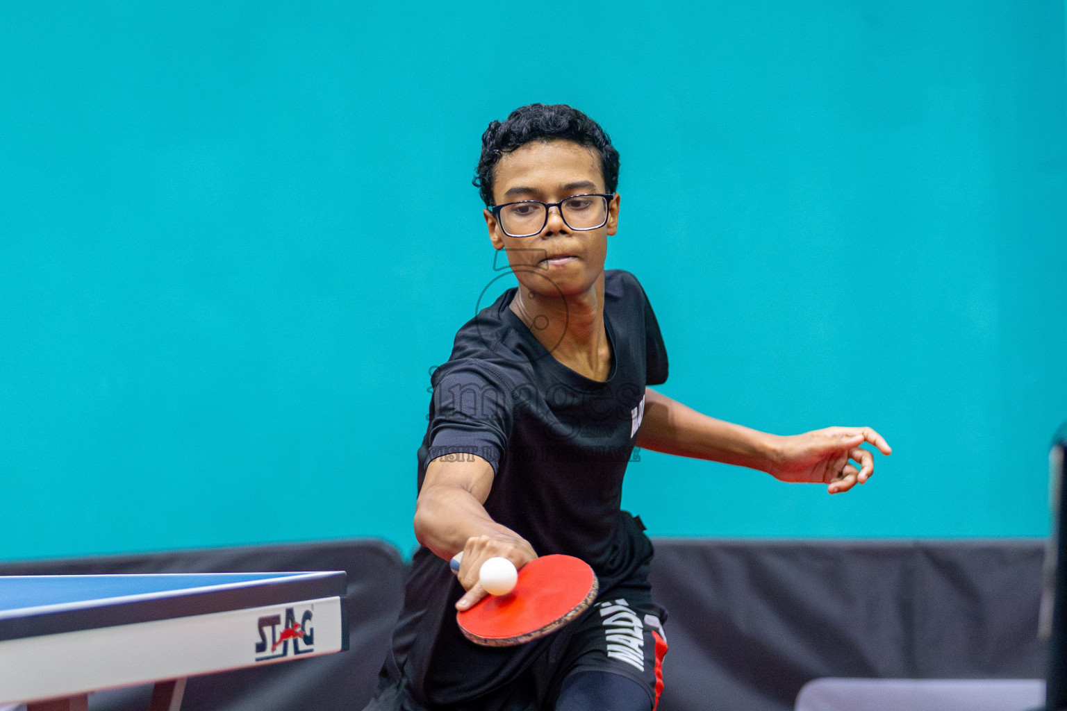 Day 3 of Interschool Table Tennis Tournament 2025 held at Male' TT Hall, Male', Maldives on Saturday, 17th May 2025. Photos By: Mohamed Mahfooz Moosa / images.mv