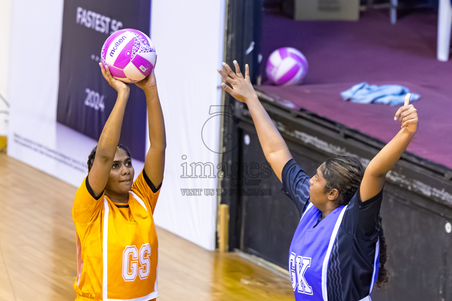 SC Shining Star vs Youth United SC in Day 9 of 24th Milo Netball Association Championship was held in Social Center at Male', Maldives on Tuesday, 9th September 2025. Photos: Mohamed Mahfooz Moosa / images.mv