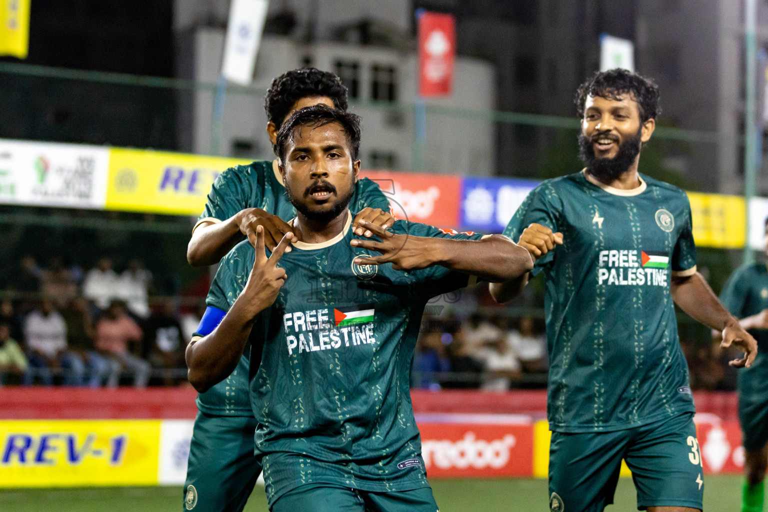 HDh.Nolhivaranfaru VS HDh.Neykurendhoo in Day 6 of Golden Futsal Challenge 2024 was held on Saturday, 20th January 2024, in Hulhumale', Maldives 
Photos: Hassan Simah / images.mv