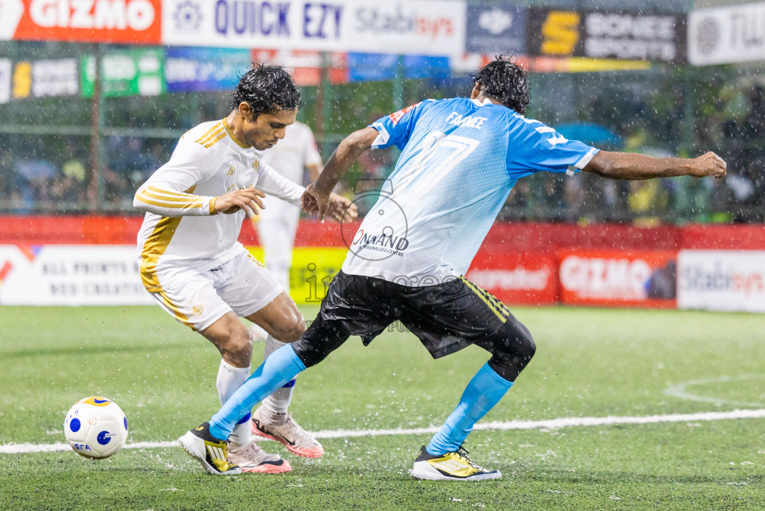 Raa Rasgetheem vs Raa Alifushi  in Day 10 of Golden Futsal Challenge 2025 was held on Tuesday, 14th January 2025, in Hulhumale', Maldives Photos: Shuu Abdul Sattar / images.mv