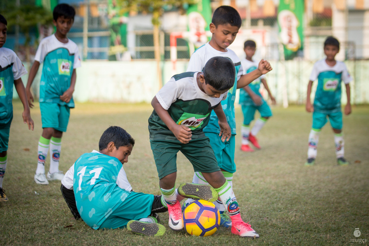 Day 1 of Milo Kids Football Fiesta in Henveiru Grounds in Male', Maldives, Thursday, February 20th 2019 (Images.mv Photo/Ismail Thoriq)