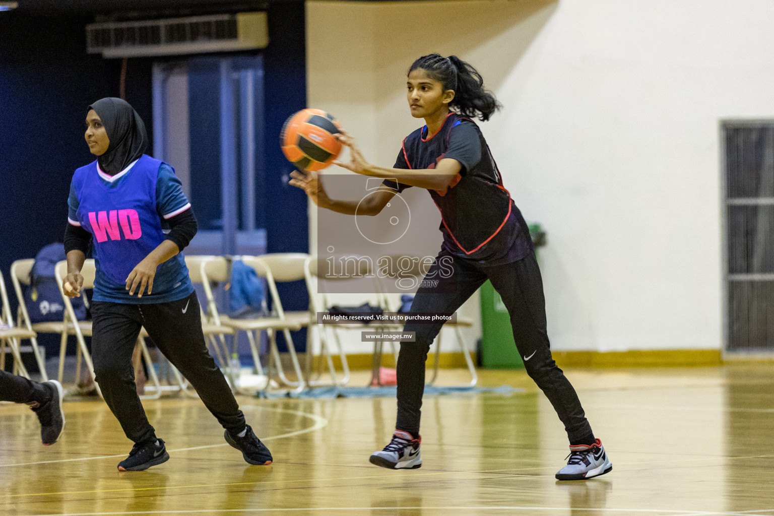 Xenith Sports Club vs Youth United Sports Club in the Milo National Netball Tournament 2022 on 18 July 2022, held in Social Center, Male', Maldives. Photographer: Shuu, Hassan Simah / Images.mv