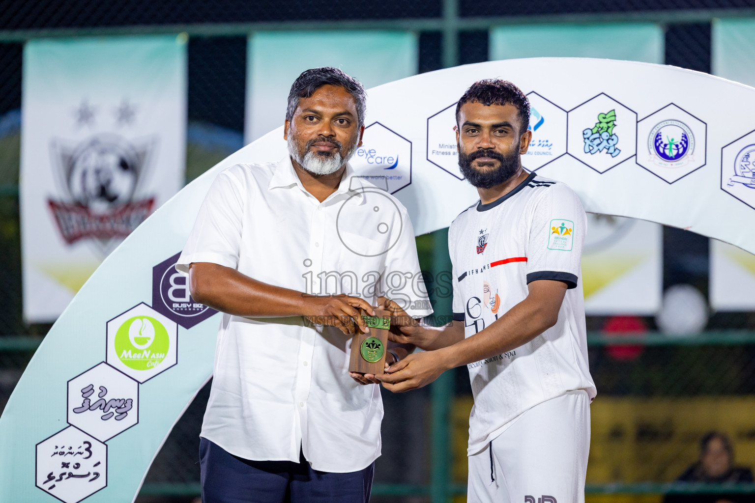 Ifhaams vs Dee Cee Jay SC in Final of Laamehi Dhiggaru Ekuveri Futsal Challenge 2025 was held on Tuesday, 29th July 2025, at Dhiggaru Futsal Ground, Dhiggaru, Maldives Photos: Nausham Waheed  / images.mv