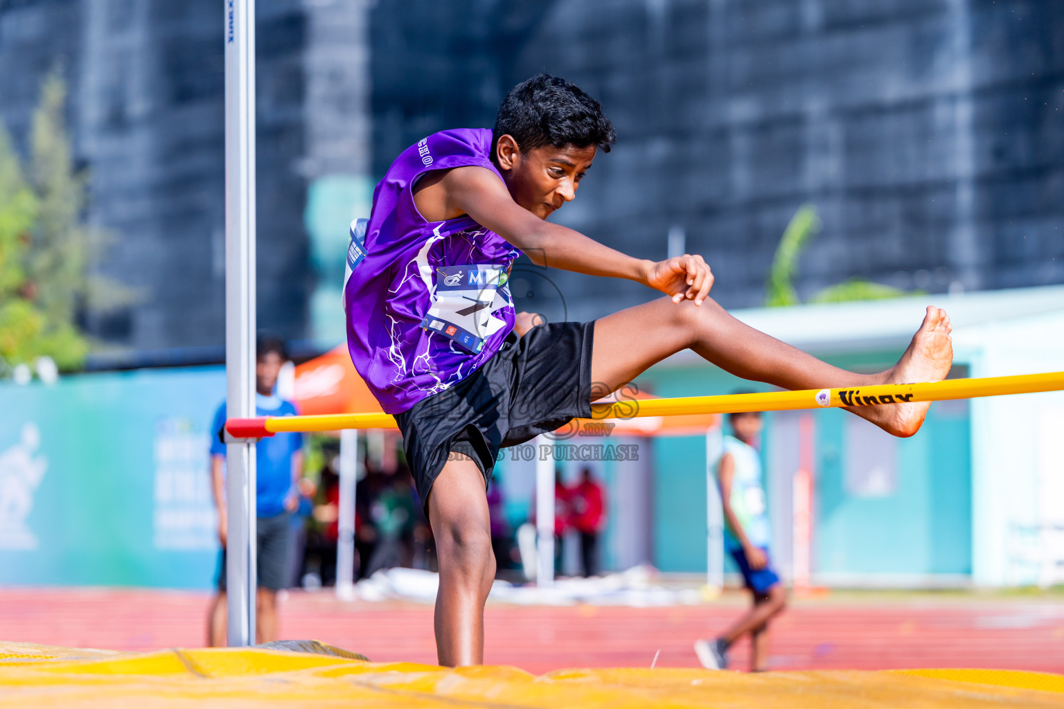 Day 3 of MWSC Interschool Athletics Championships 2024 held in Hulhumale Running Track, Hulhumale, Maldives on Monday, 11th November 2024. Photos by:  Nausham Waheed / Images.mv