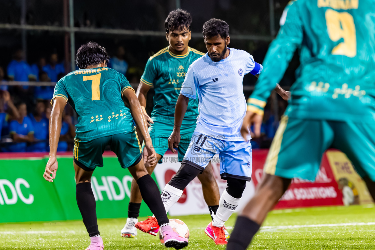 Team Badhahi vs Male City Council in Quater Finals of Club Maldives Cup Classic 2025 was held in Rehendi Futsal Ground, Hulhumale', Maldives on Saturday, 27th September 2025. Photos: Nausham Waheed / images.mv