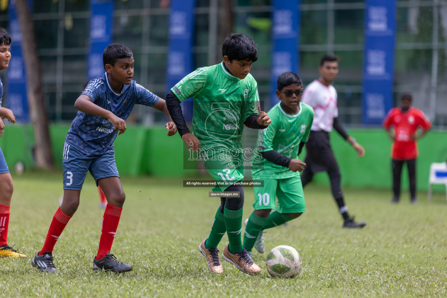 Day 2 of Nestle kids football fiesta, held in Henveyru Football Stadium, Male', Maldives on Thursday, 12th October 2023 Photos: Shuu Abdul Sattar / mages.mv