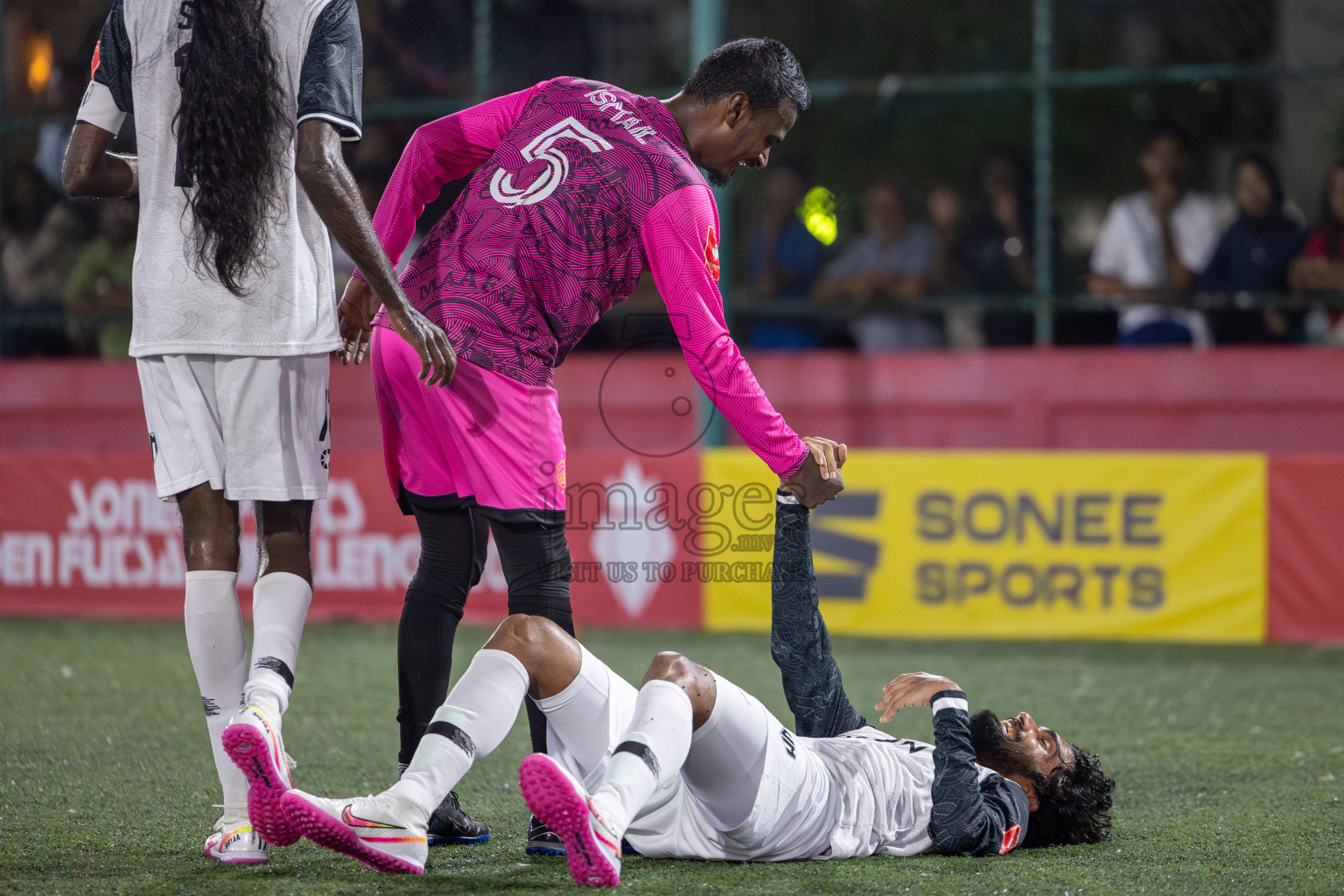 Maafannu vs Villimale on Day 32 of Golden Futsal Challenge 2024, held on Saturday, 17th February 2024 in Hulhumale', Maldives 
Photos: Mohamed Mahfooz Moosa / images.mv