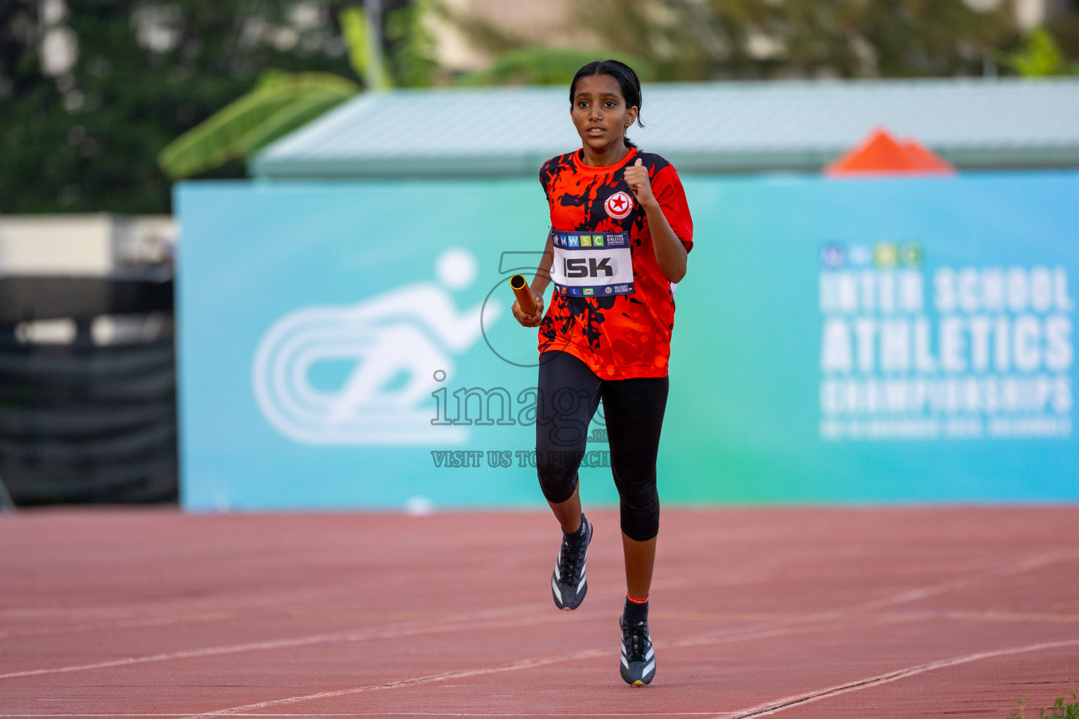 Day 4 of MWSC Interschool Athletics Championships 2024 held in Hulhumale Running Track, Hulhumale, Maldives on Tuesday, 12th November 2024. Photos by: Ismail Thoriq / Images.mv