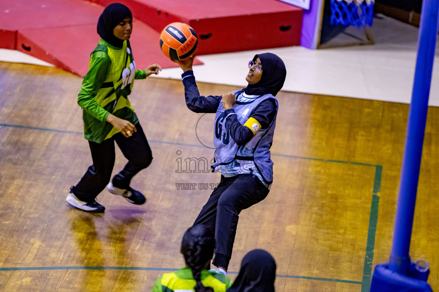 Day 3 of 25th Inter-School Netball Tournament was held in Social Center at Male', Maldives on Sunday, 11th August 2024. Photos: Nausham Waheed / images.mv