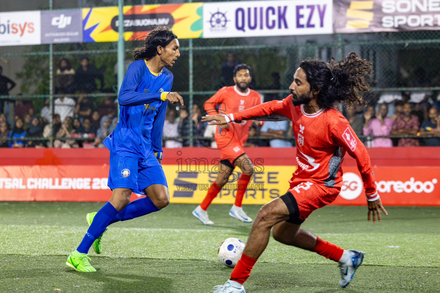 HA Filladhoo vs HA Baarah in Day 13 of Golden Futsal Challenge 2025 was held on Friday, 17th January 2025, in Hulhumale', Maldives 
Photos: Hassan Simah / images.mv