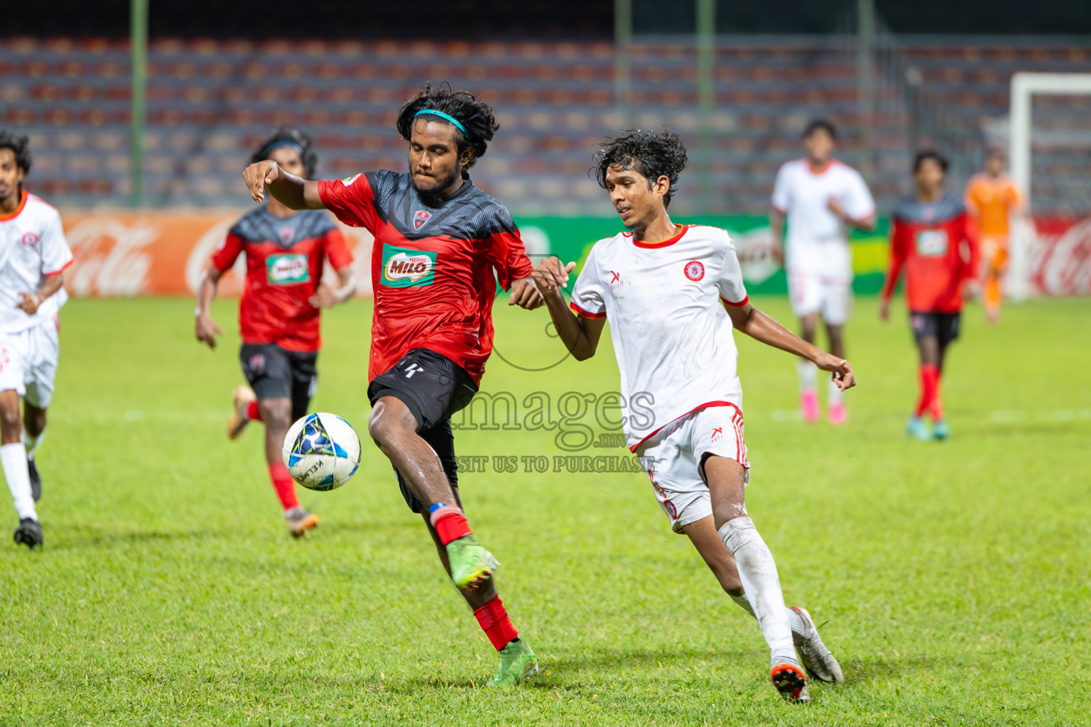 TC Sports Club vs Buru Sports Club in Under 19 Youth Championship 2024 was held at National Stadium in Male', Maldives on Wednesday, 12th June 2024. Photos: Mohamed Mahfooz Moosa / images.mv