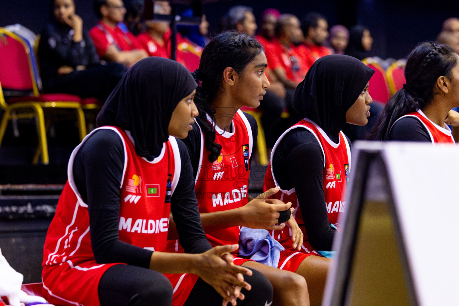 Maldives vs India in Day 3 of Under 16 Woman's Asian Cup SABA Qualifiers 2025 was held in Social Center, Male', Maldives on Saturday, 14th June 2025. Photos: Nausham Waheed / images.mv