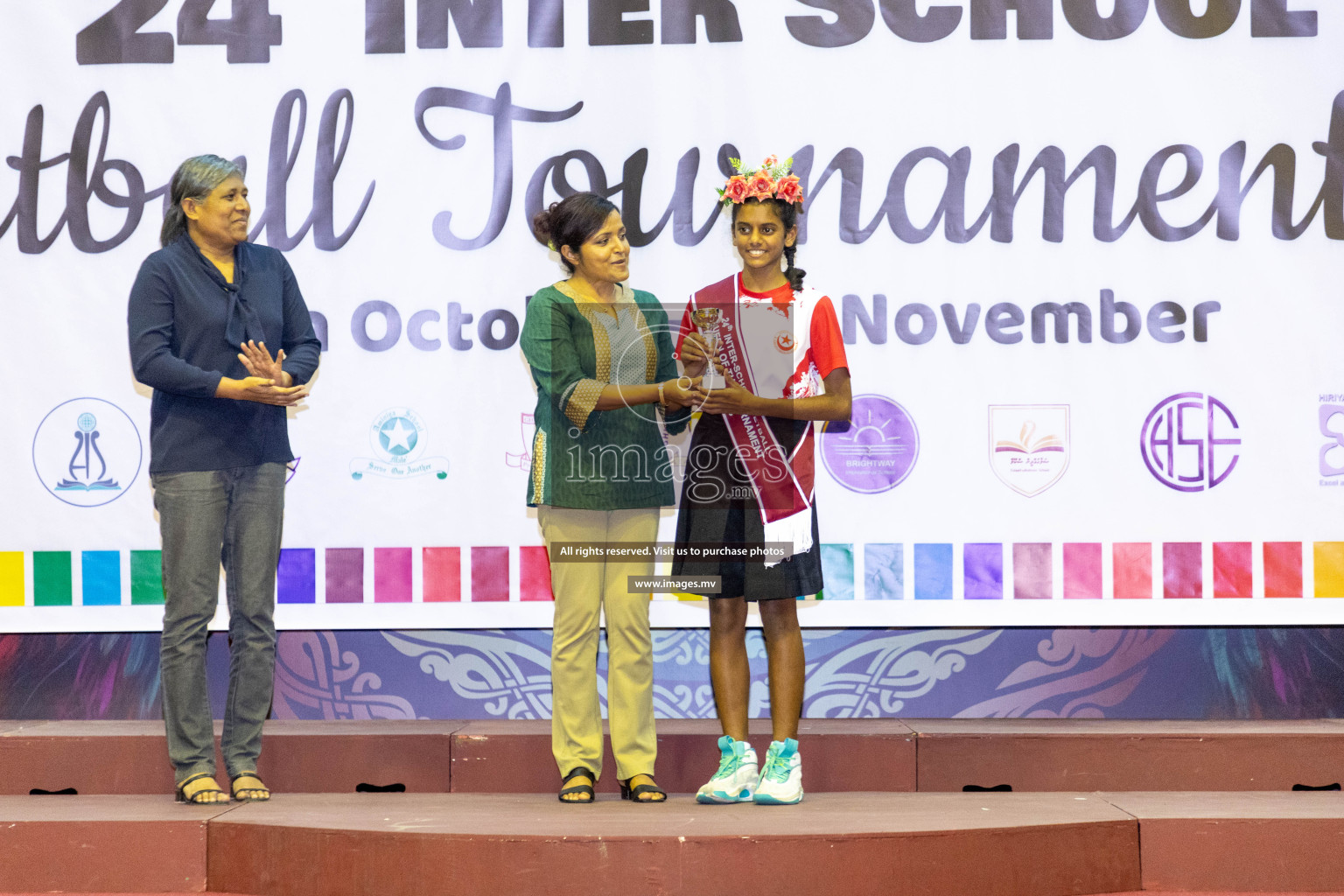 Final of 24th Interschool Netball Tournament 2023 was held in Social Center, Male', Maldives on 7th November 2023. Photos: Nausham Waheed / images.mv