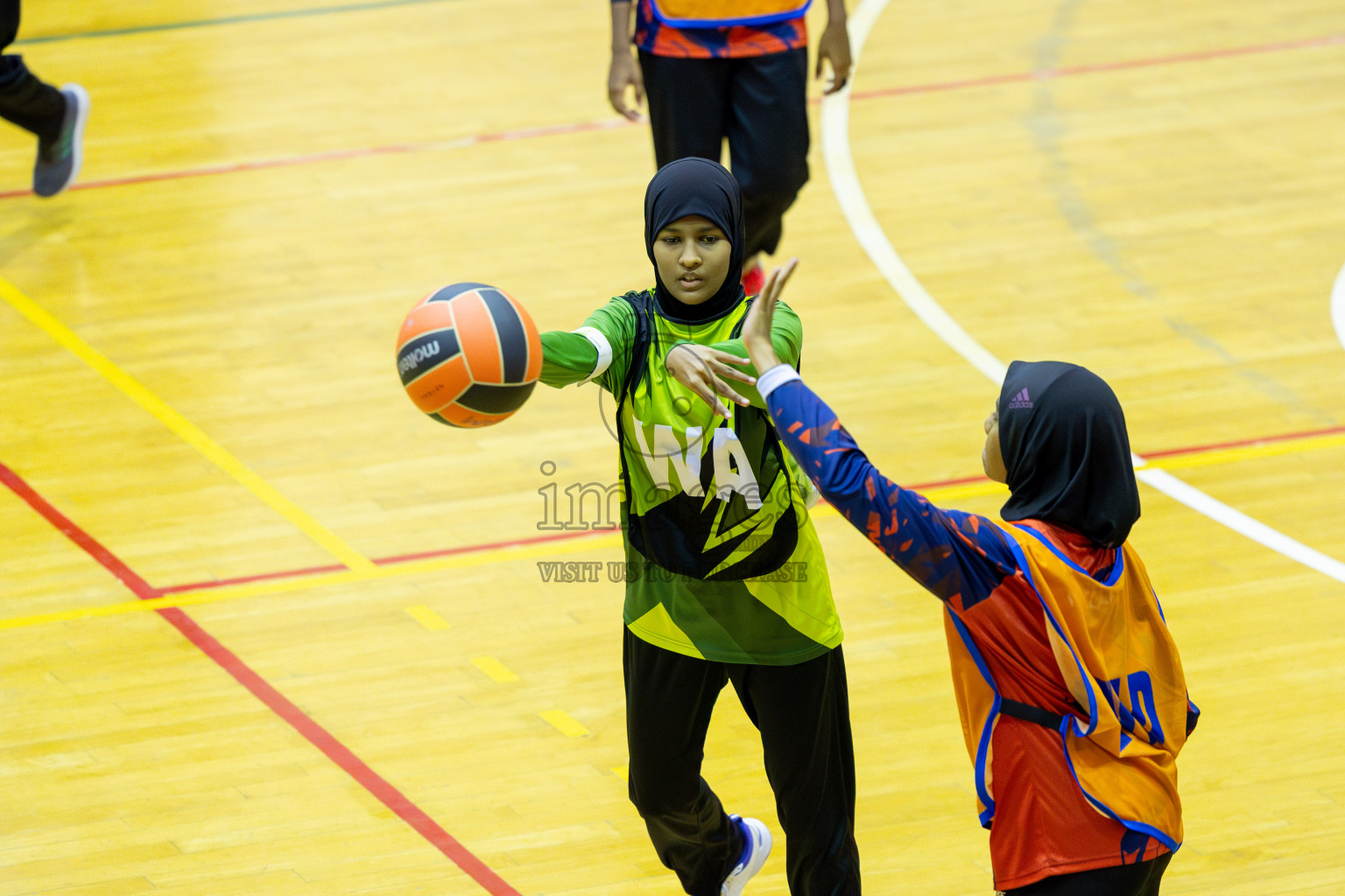 Day 13 of 25th Inter-School Netball Tournament was held in Social Center at Male', Maldives on Saturday, 24th August 2024. Photos: Mohamed Mahfooz Moosa / images.mv