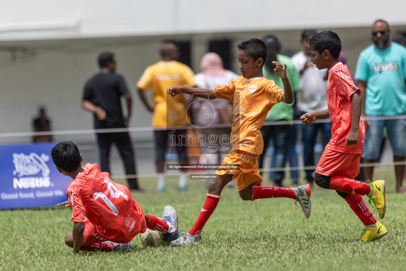 Day 1 of Nestle kids football fiesta, held in Henveyru Football Stadium, Male', Maldives on Wednesday, 11th October 2023 Photos: Shut Abdul Sattar/ Images.mv