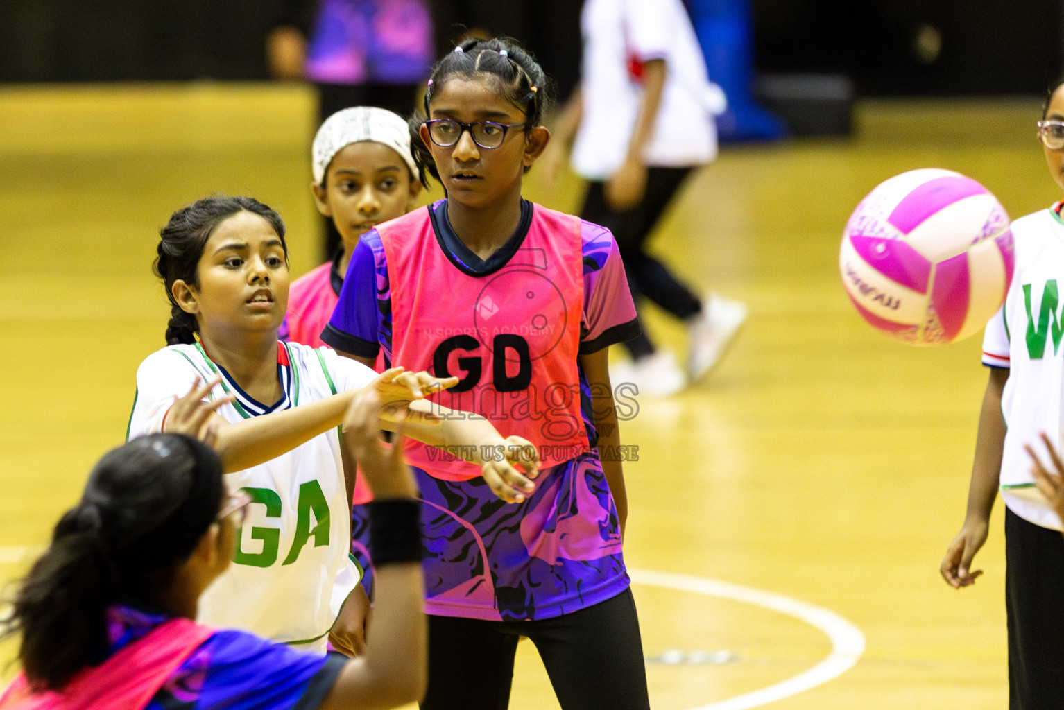 NSA B vs Net Queens Day 6  of 3rd Netball Junior Championship, held at Social Center on Friday 24th January 2025 . Photos: Shuu Abdul Sattar / images.mv