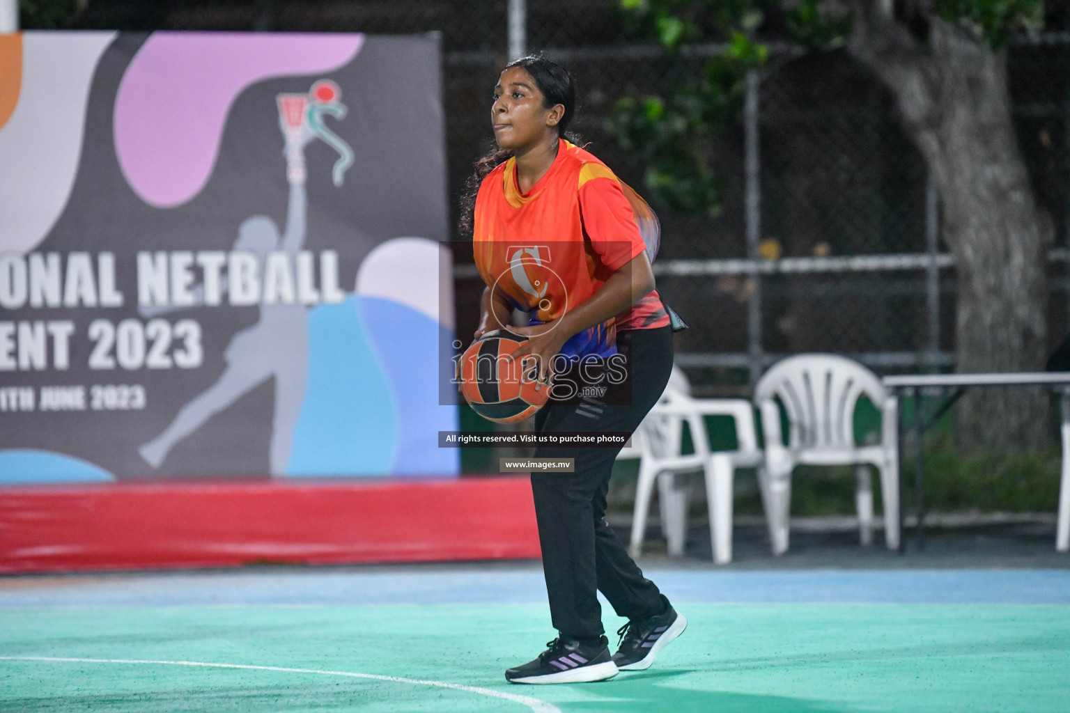 Semi Final of 20th Milo National Netball Tournament 2023, held in Synthetic Netball Court, Male', Maldives on 9th June 2023 Photos: Nausham Waheed/ Images.mv