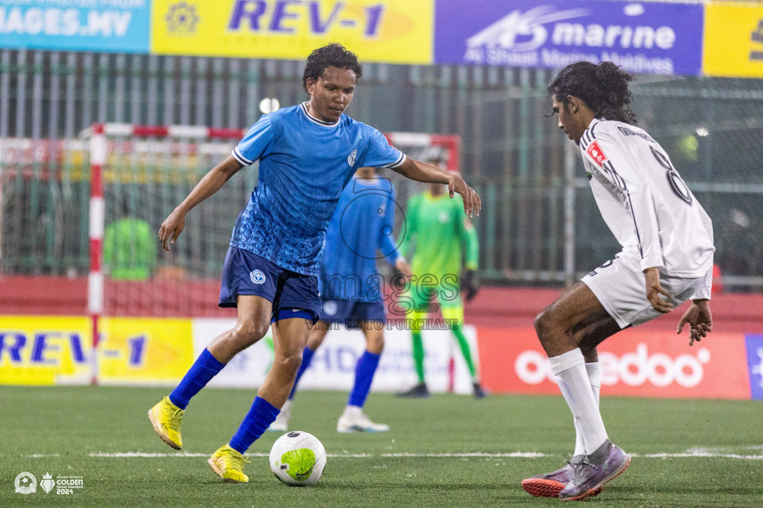 GA Gemanafushi vs GA Dhaandhoo in Day 1 of Golden Futsal Challenge 2024 was held on Monday, 15th January 2024, in Hulhumale', Maldives Photos: Ismail Thoriq / images.mv