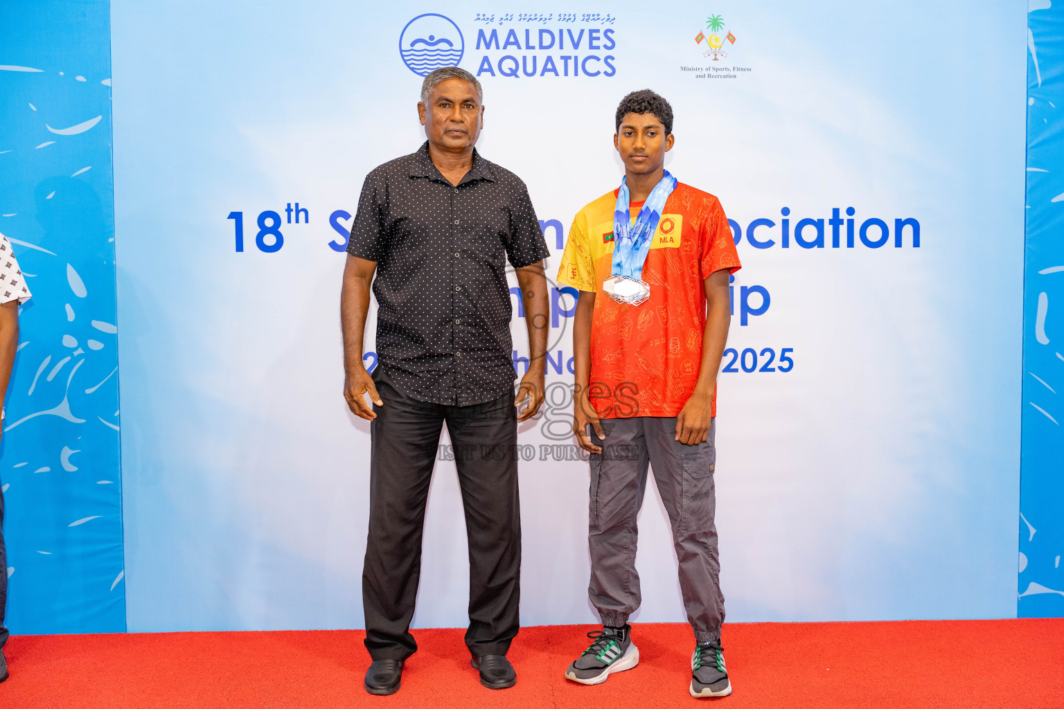 18th Swimming Association Championship 2025, Closing Ceremony was held on Saturday, 29th November 2025 at Swimming Track Hulhumale', Maldives. Photos: Areef Adam / images.mv