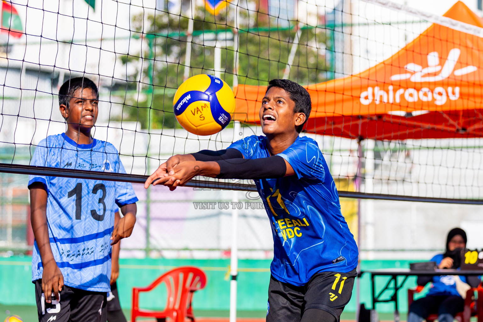 Day 13 of Interschool Volleyball Tournament 2024 was held in Ekuveni Volleyball Court at Male', Maldives on Thursday, 5th December 2024. Photos: Nausham Waheed / images.mv