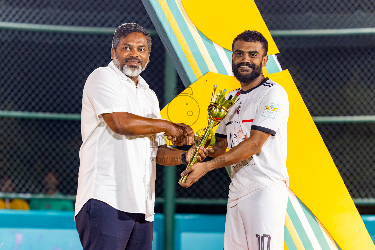 Ifhaams vs Dee Cee Jay SC in Final of Laamehi Dhiggaru Ekuveri Futsal Challenge 2025 was held on Tuesday, 29th July 2025, at Dhiggaru Futsal Ground, Dhiggaru, Maldives Photos: Nausham Waheed  / images.mv