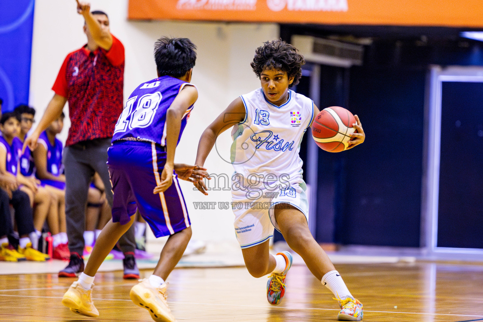 Ghiyasuddin International School vs Finland International School in day 28 of Junior Basketball Championship 2024 was held in Social Center, Male', Maldives on Thursday, 12th December 2024. Photos: Nausham Waheed / images.mv