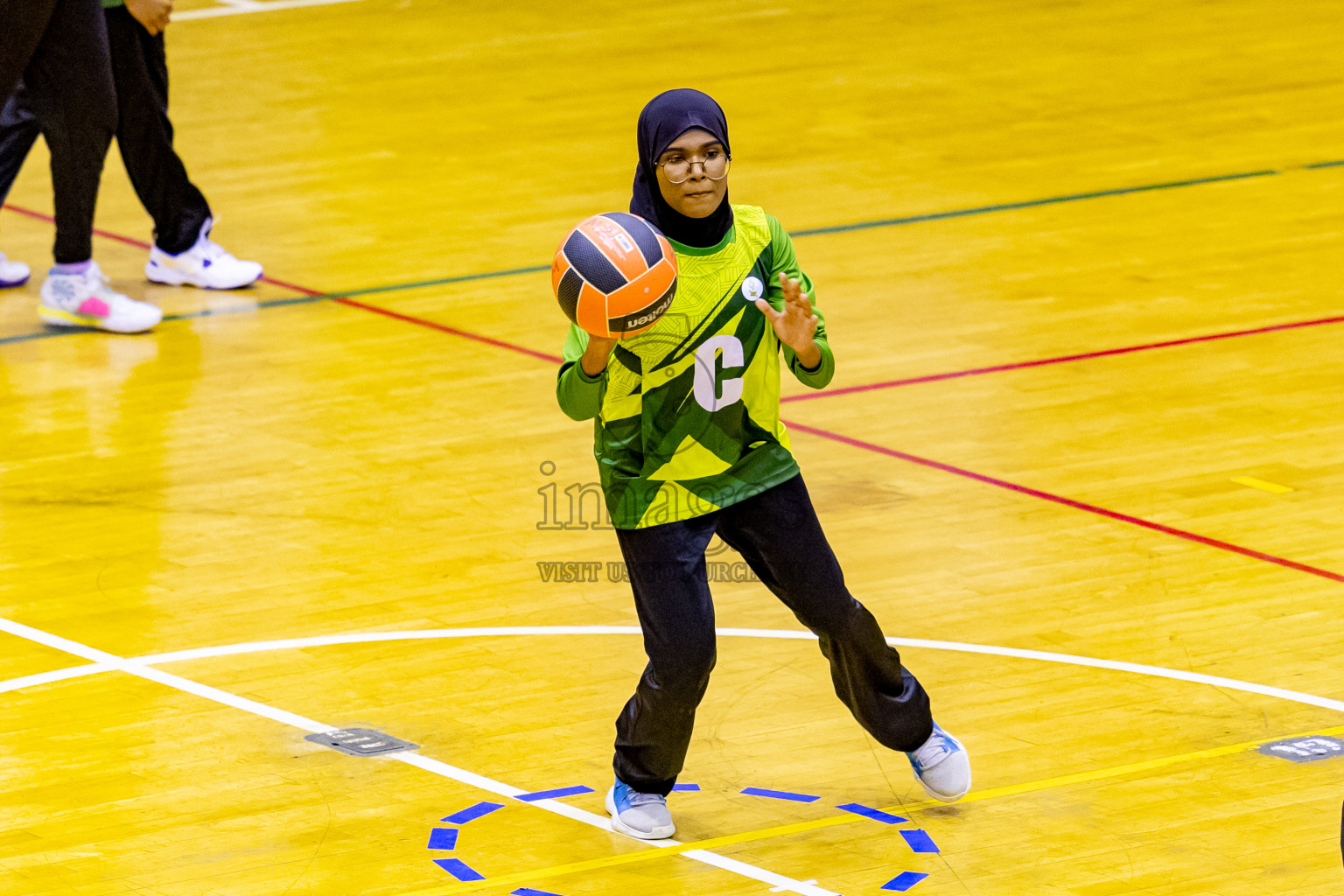 Day 3 of 25th Inter-School Netball Tournament was held in Social Center at Male', Maldives on Sunday, 11th August 2024. Photos: Nausham Waheed / images.mv