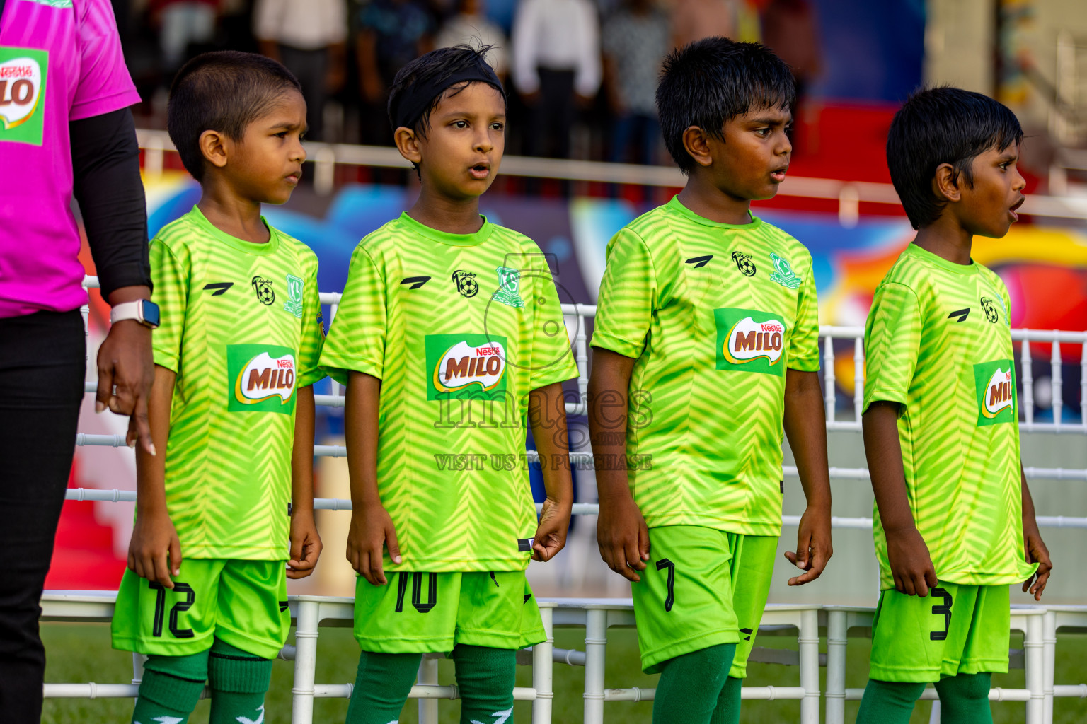 Day 2 of MILO Kids Football Fiesta was held at National Stadium in Male', Maldives on Saturday, 24th February 2024.