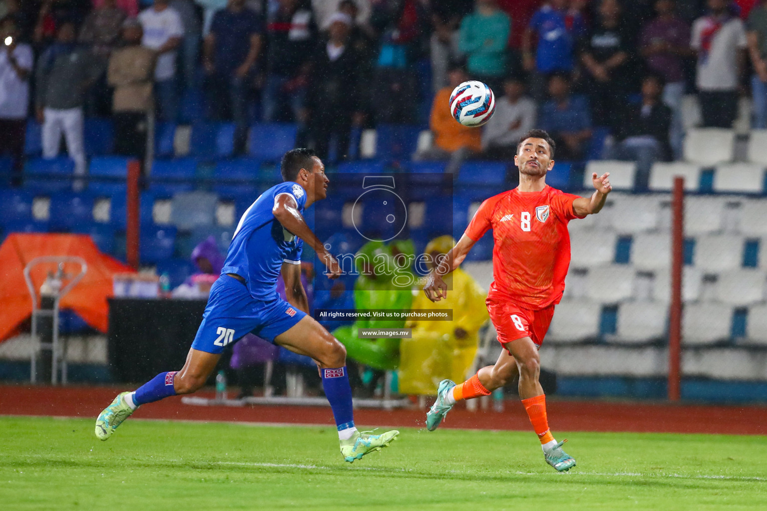 Nepal vs India in SAFF Championship 2023 held in Sree Kanteerava Stadium, Bengaluru, India, on Saturday, 24th June 2023. Photos: Hassan Simah / images.mv