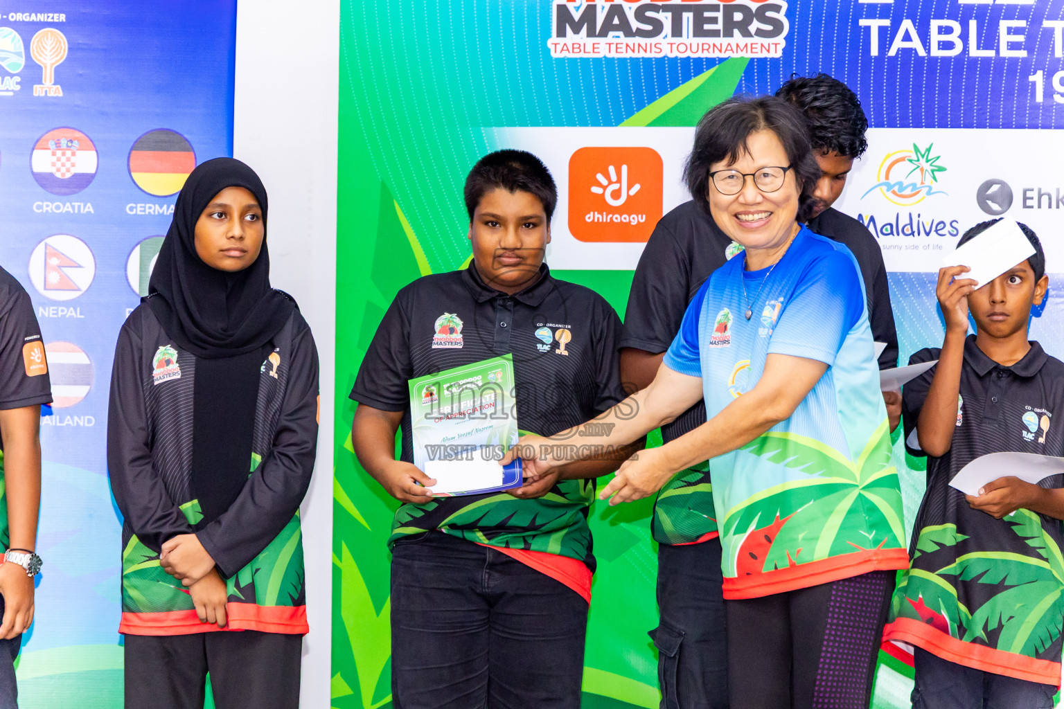 Day 4 of 1st Thoddoo Masters Table Tennis Tournament was held on Sunday, 24th August 2025 in AA Thoddoo, Maldives. Photos: Nausham Waheed / images.mv