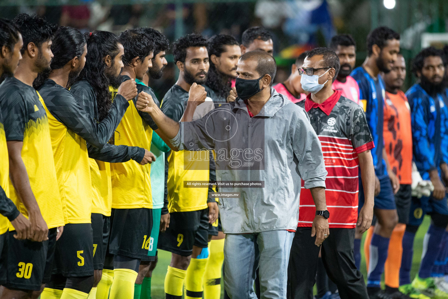 Team MPL vs Team RRC in the Quarter Finals of Club Maldives 2021 held at Hulhumale'; on 13th December 2021 Photos:Shu Abdul Sattar / images/mv